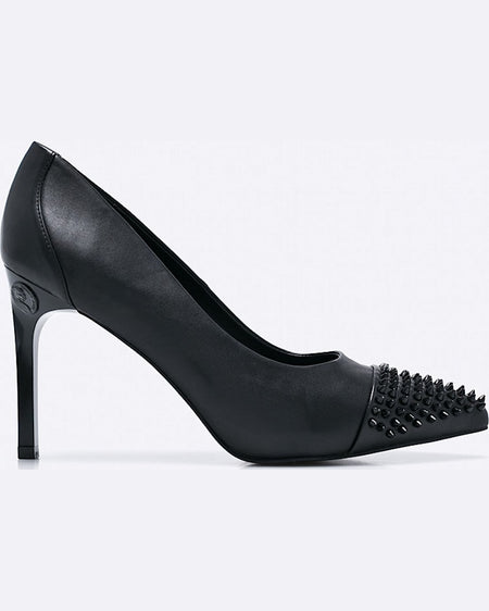Pantofi Versace cu toc negru