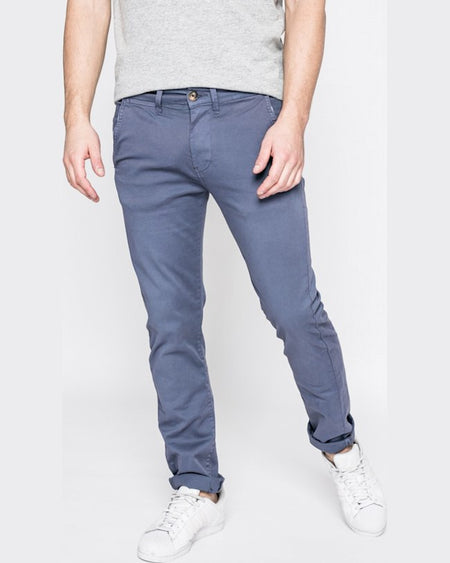 Pantaloni Pepe Jeans sloane albastru