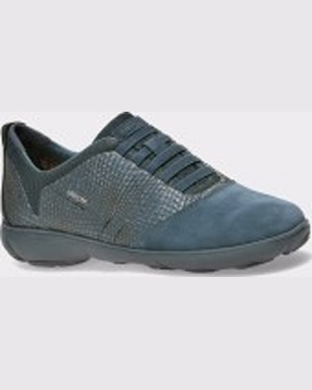 Geox Pantofi bleumarin din piele intoarsa