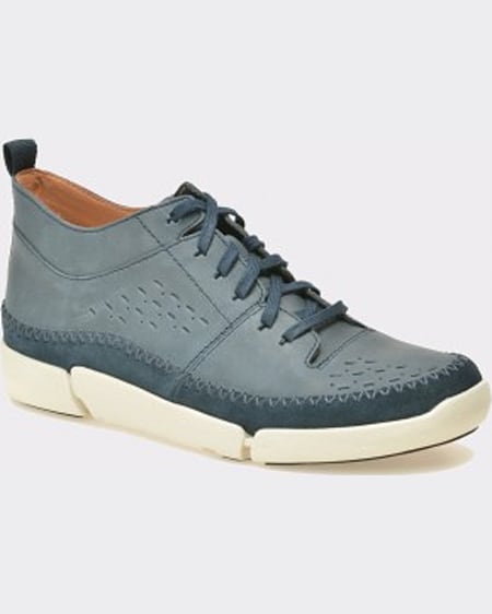 Clarks Pantofi bleumarin din nabuc