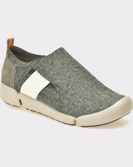 Clarks Pantofi gri din material textil