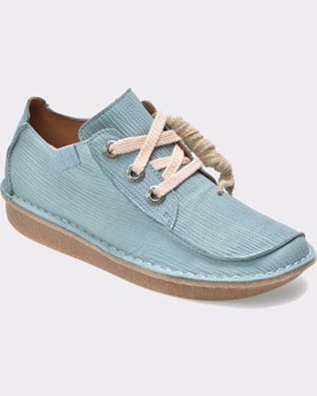 Clarks Pantofi albastri din nabuc