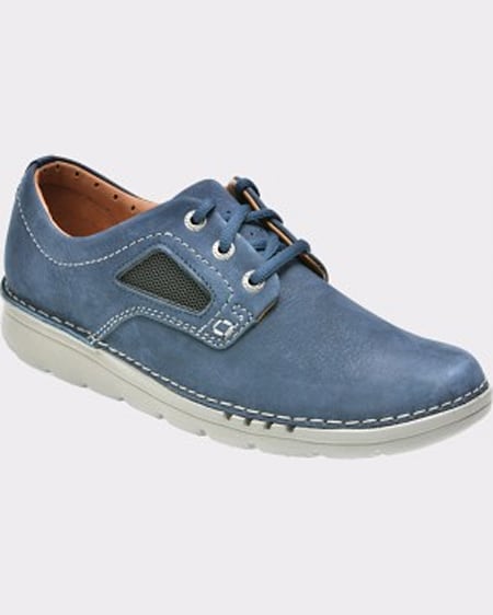 Clarks Pantofi bleumarin din nabuc