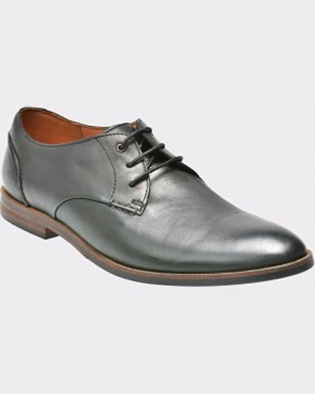 Clarks Pantofi negri din piele naturala