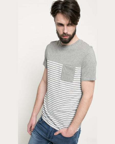 Tricou Jack and Jones gri deschis