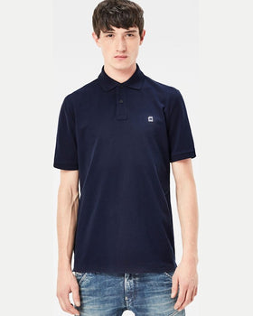 Tricou G-Star Raw polo bleumarin