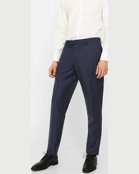 Pantaloni Mango vegas bleumarin