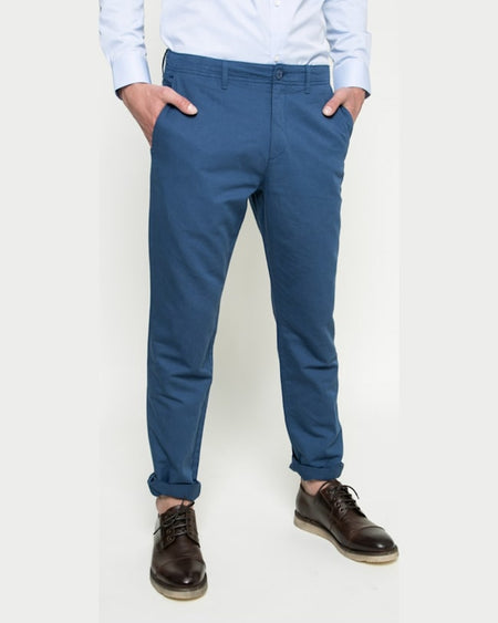 Pantaloni Lacoste albastri