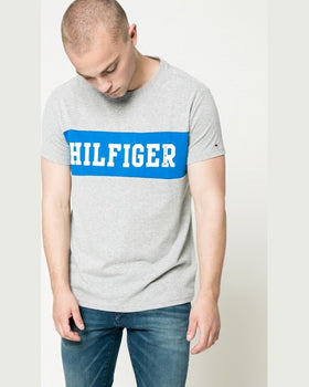 Tricou Tommy Hilfiger basic gri