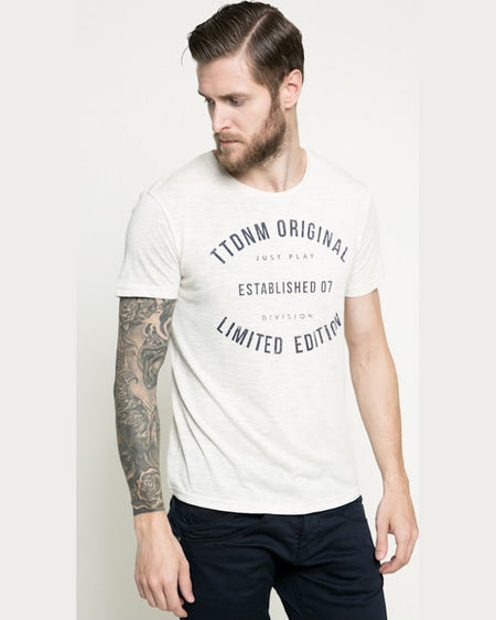 Tricou Tom Tailor crem