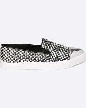 Espadrile Guess Negru cu Argintiu