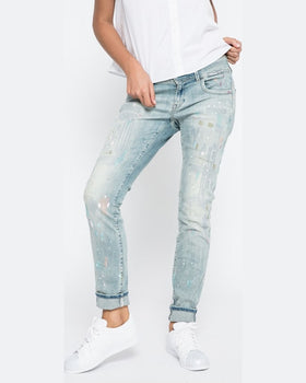 Jeansi G-Star Raw lynn albastru deschis