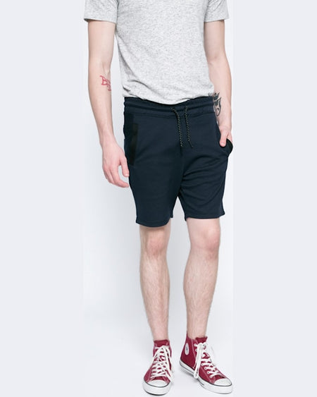 Pantaloni Jack and Jones scurti bleumarin