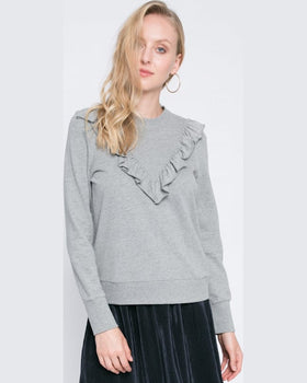 Bluza Vero Moda sweet gri deschis