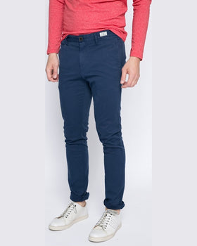 Pantaloni Tommy Hilfiger bleumarin