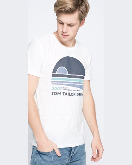 Tricou Tom Tailor alb