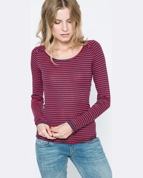 Bluza Tommy Hilfiger longsleeve roșu