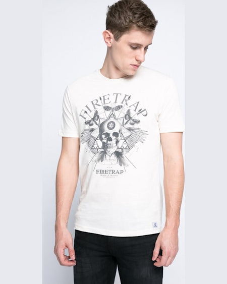 Tricou Firetrap crem