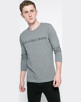 Longsleeve Calvin Klein gri deschis