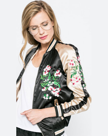 Geaca Answear bomber blossom mood negru