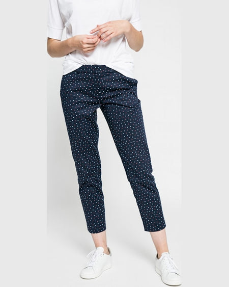 Pantaloni Tommy Hilfiger bleumarin