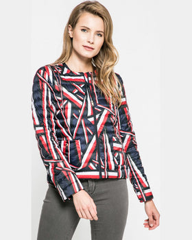 Geaca Tommy Hilfiger de puf catherine bleumarin