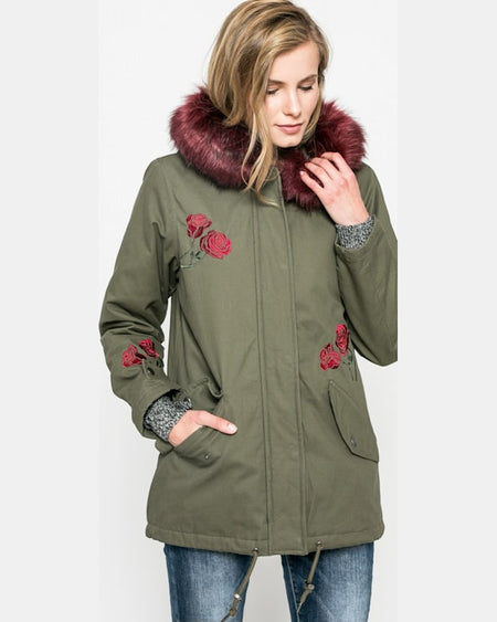 Parka Answear hanorac blossom mood verde