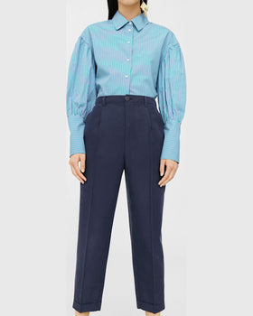 Pantaloni Mango bleumarin