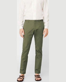 Pantaloni Mango dublin verde deschis