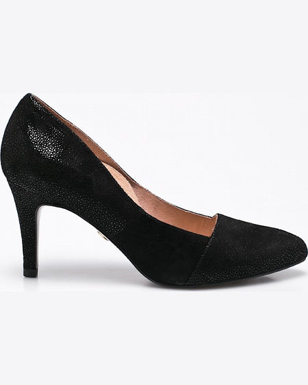 Pantofi Tamaris cu toc negru