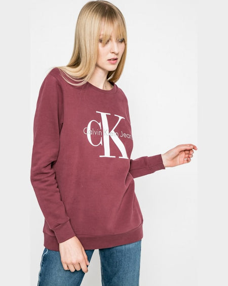 Bluza Calvin Klein violet închis