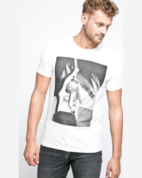 Tricou Jack and Jones crem