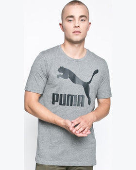 Tricou Puma archive logo print gri