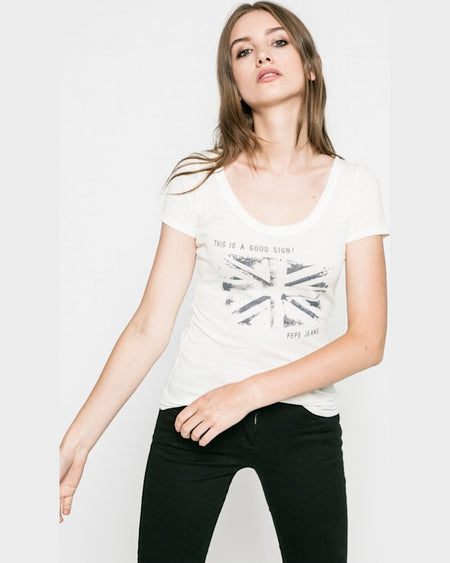 Top Pepe Jeans bree crem