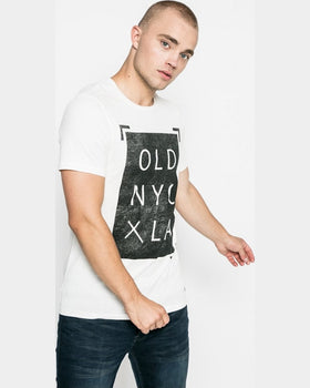 Tricou Jack and Jones crem