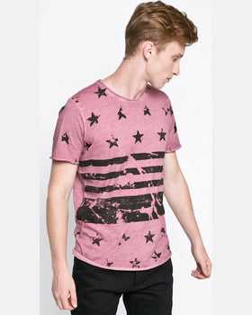 Tricou Jack and Jones flags roz pastelat