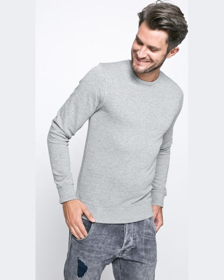 Bluza Jack and Jones gri deschis