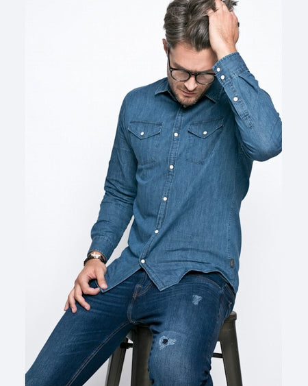 Camasa Jack and Jones bleumarin