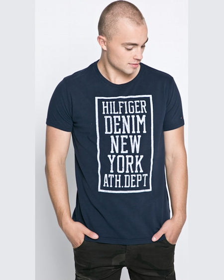 Tricou Tommy Hilfiger bleumarin