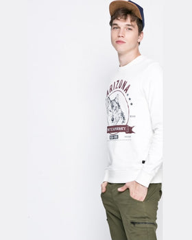 Bluza Jack and Jones animal alb