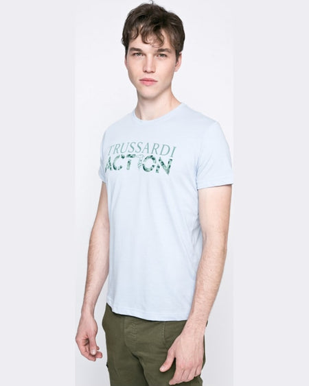 Tricou Trussardi albastru deschis