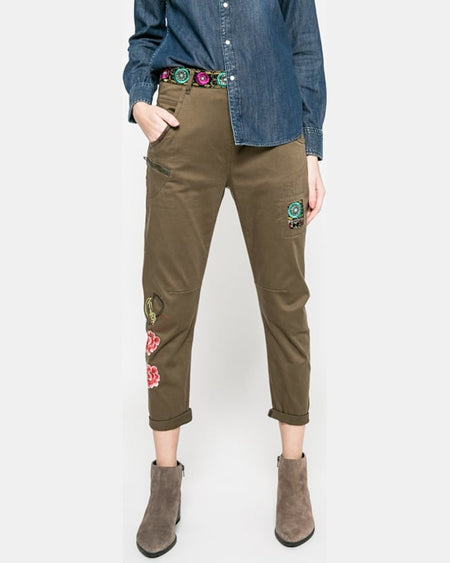 Pantaloni Desigual verde