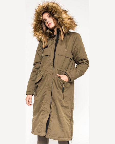 Parka Medicine hanorac grey earth militar