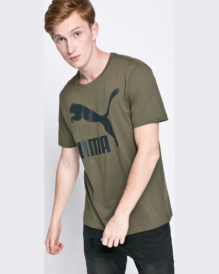 Tricou Puma archive logo print verde