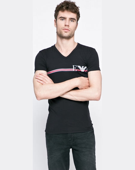 Tricou Emporio Armani gri deschis