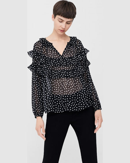 Bluza Mango coco negru