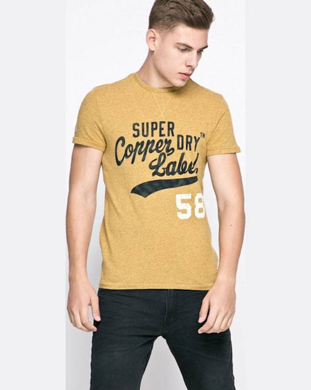 Tricou Superdry superdry muștar