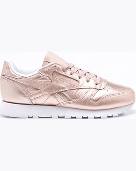 Pantofi Reebok classic leather melted metal auriu