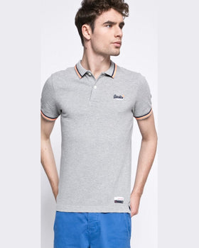 Tricou Superdry superdry polo gri