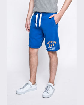 Pantaloni Superdry superdry scurti albastru